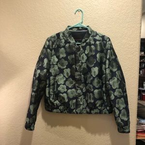 Banana Republic Floral Bomber Jacket